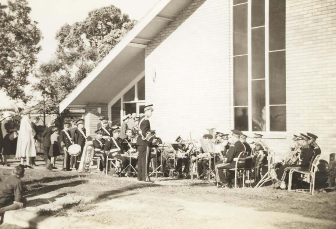 Sydney Advent Band at Church Dedication - 1962