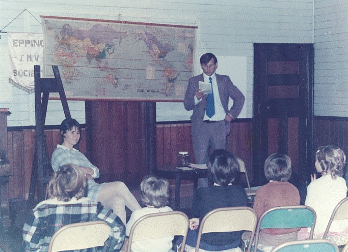 Sabbath School in Church Hall - 1974